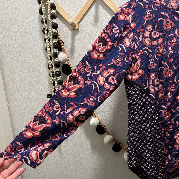 Veronica Beard Silk Keyhole Top - Picture 3 of 7